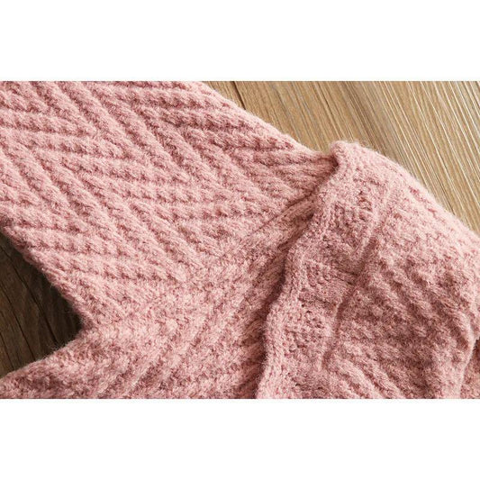 Girls' Sweater Autumn Winter Children's Pullover Sweater Foreign Baby Top Girls' Autumn Bottomed Shirt