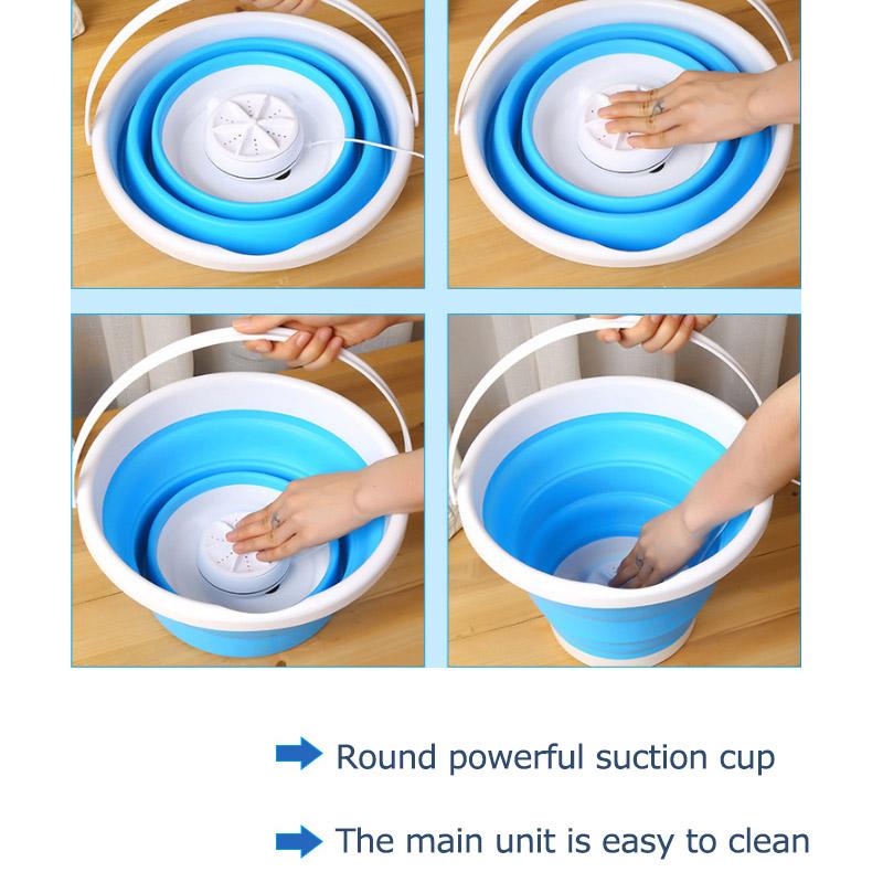 Turbo Washing Folding Washing Machine Portable Dehydrating Mini Household Small Baby Dormitory Underwear Washing Socks Artifact