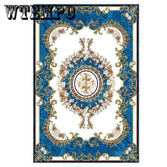 Palace wind Geometric Printed Carpets For Living Room Anti-slip Carpet Kids Bedroom