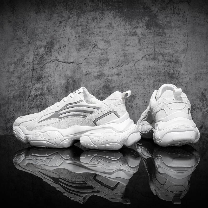 Plus Size 39-44 Summer Men Leather Sneakers Anti-Slippery Breathable Basketball Running Shoes Non-slip Comfortable Shoes