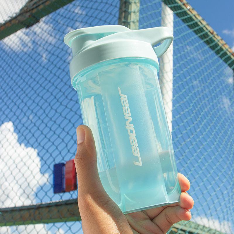 Male Shaking Cup Female Protein Powder Meal Replacement Milkshake Mixing Cup Fitness Sports Water Cup Scale Portable Mixing Ball Cup