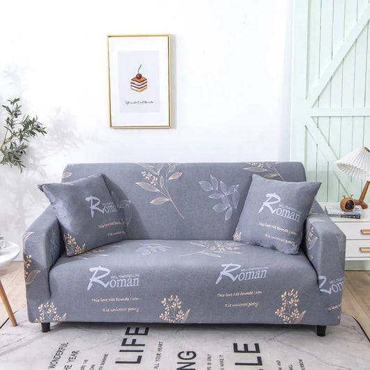 4 Seat Sofa Cover Printed Stretch All-inclusive L Shape Protector Couch Loveseat Slipcovers