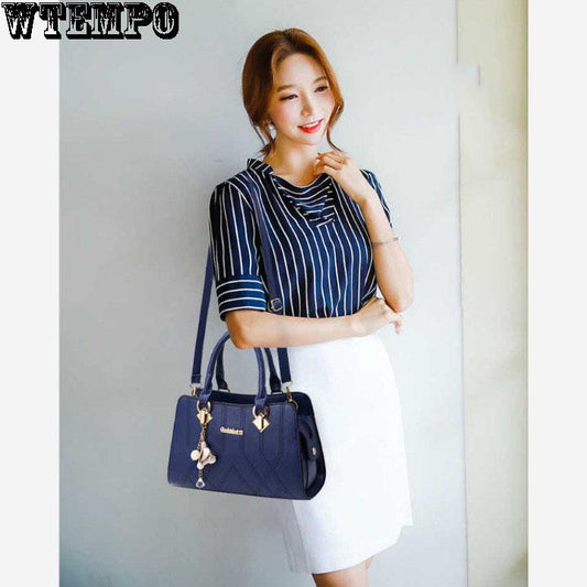 Casual wild handbag shoulder bag handbag leather texture bag ladies fashion