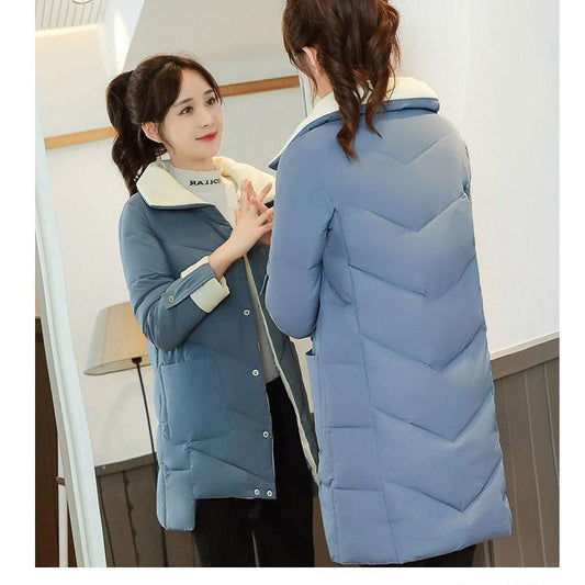 Fashion Padded Jacket Women's Mid-length Loose Down Padded Jacket All-match Women's Winter Padded Jacket Padded Jacket