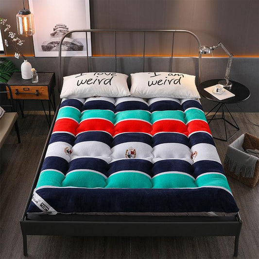 Thickened Warm Lamb Velvet Home Bedroom Mattress Double Student Dormitory Mat Is Non-slip Foldable Mat