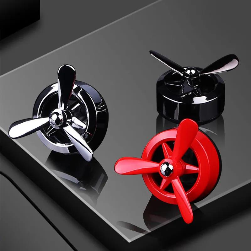 2pcs Car Air Outlet Aroma Diffuser Simulation Propeller Engine Decorative Air Conditioning Plug-in