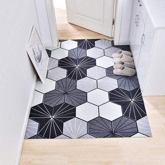 Home Door-to-door Carpet Mat Nordic Style Door Mat Living Room Non-slip Absorbent Pad