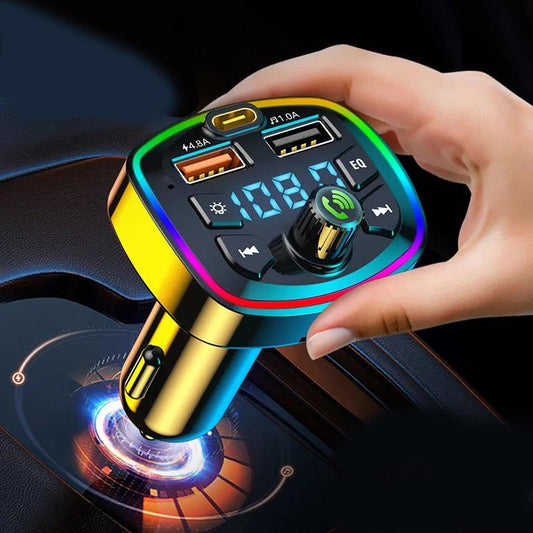 High Quality Bass Car MP3 Player Dual USB Port Fast Charger Car Bluetooth Receiver Smart Audio Car Accessories
