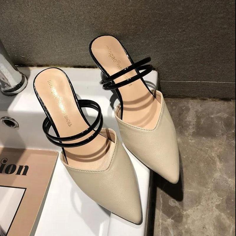 Women's Summer Sandals Comfortable Mid-heel Non-slip Wear-resistant Sandals