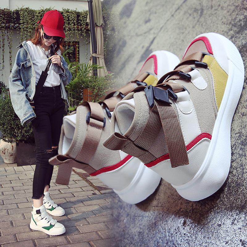 High-top Shoes Female Autumn Winter Martin Boots Harajuku Style All-match Sport Shoes Casual Shoes