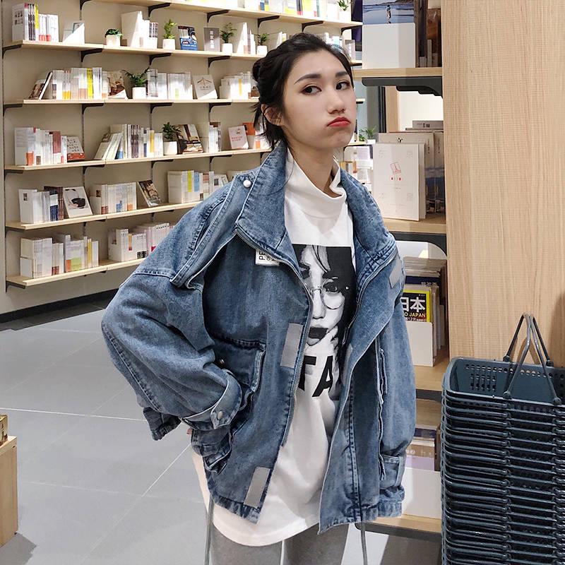 2019 Women Basic Coat Denim Jacket Women Jeans Jacket Women Denim CoatS Loose Casual Outwear
