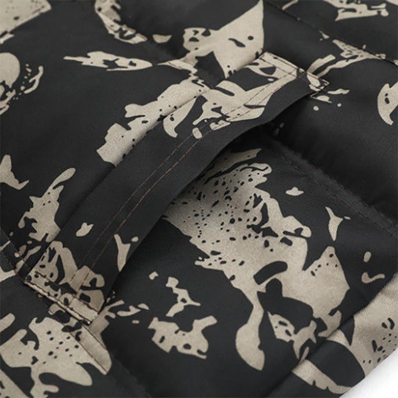 Mens Winter Camouflage Cotton-padded Jacket Thick Handsome Labor Insurance Jackets for Men