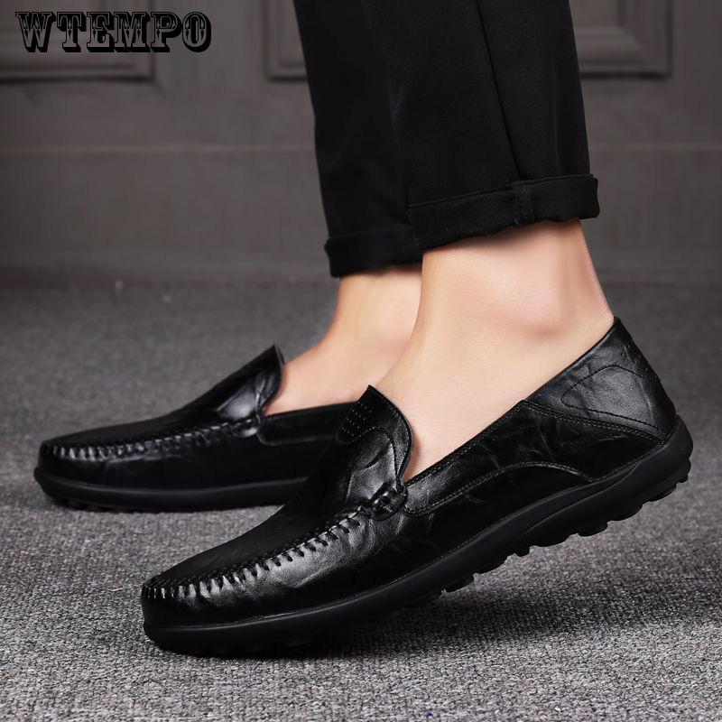 Fashion Trend Slip on Walking Comfortable Large Size Men's Peas Casual Shoes