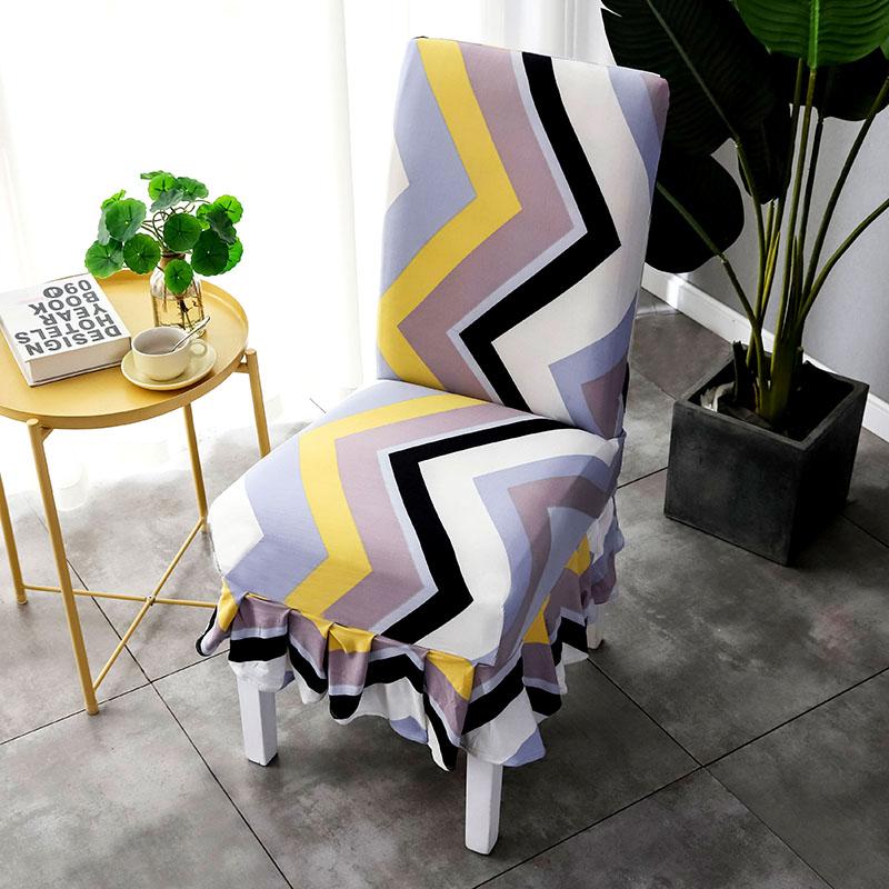 2/4/6PCS Chair Cover Spandex Removable Seat Cover for Dining Room Weddings Party Banquet Office Universal Size
