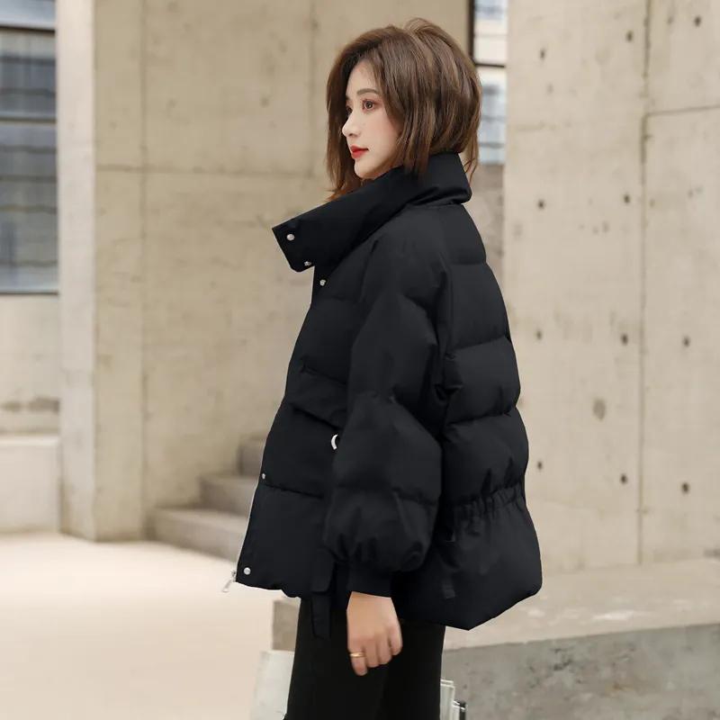 Women Winter Jackets Thicken Warm Coat Big Pockets Solid Fashion Ladies Down Jacket 2021 New Winter Jacket and Coat