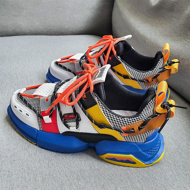 Male Lace-up Running Shoes Fashion Air Cushion Sports Shoe Popular Sneakers for Mens Size