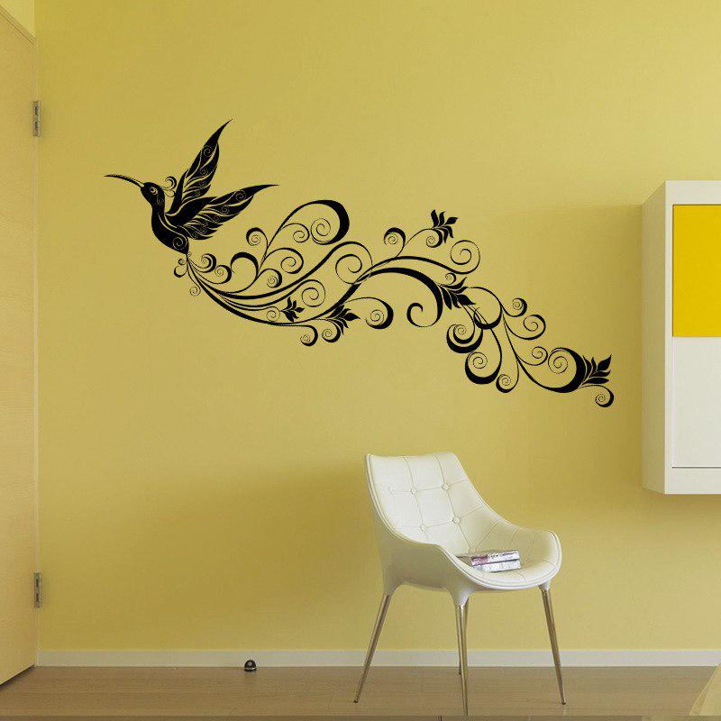 New Beautiful Black Fly Bird Sticker Wall Decals For Kid Room Bedroom Living Room Decorative Sticker