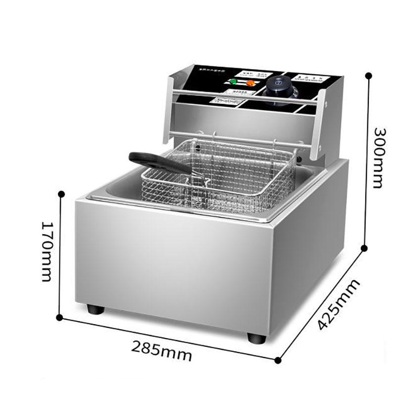 Commercial Electric Fryer Household Thickened French Fries Fritters Fryer Timing Single-cylinder Double-cylinder Fryer Equipment