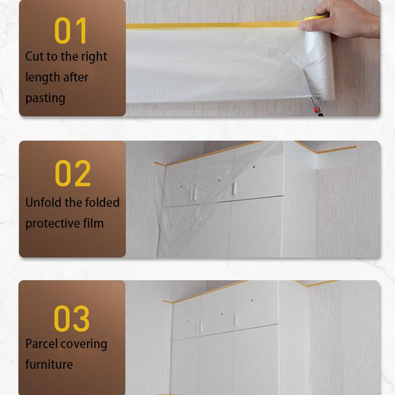 Dust-proof Film Plastic Film Dormitory Furniture Dust-proof Cover Sofa Bed Dust-proof Cloth Decoration Protection Dust-proof Film