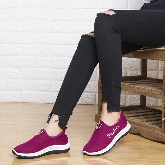 Women Casual Fleece Warm Sports Running Shoes Autumn and Winter Walking Shoes Women's Mother Shoes
