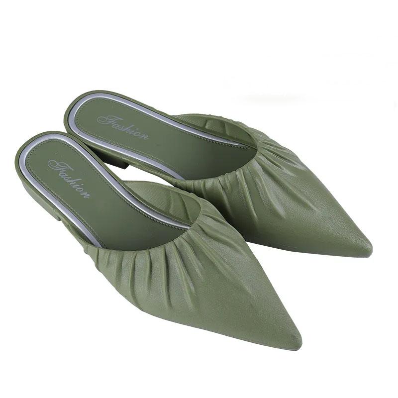 Slippers Women's Bag Skates Wear Bag Head Lazy Slippers Wild Slippers Outdoor Slippers Pointed Shoes