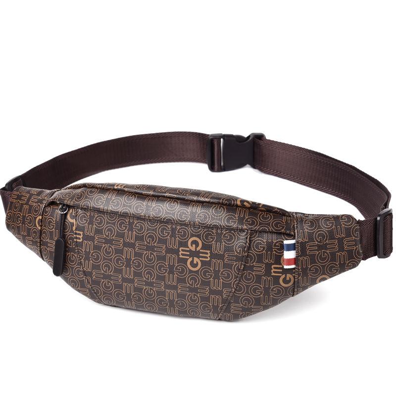 Genuine Men's Chest Bag Fashion Multifunctional Waist Bag Casual Sports Men's Messenger Bag
