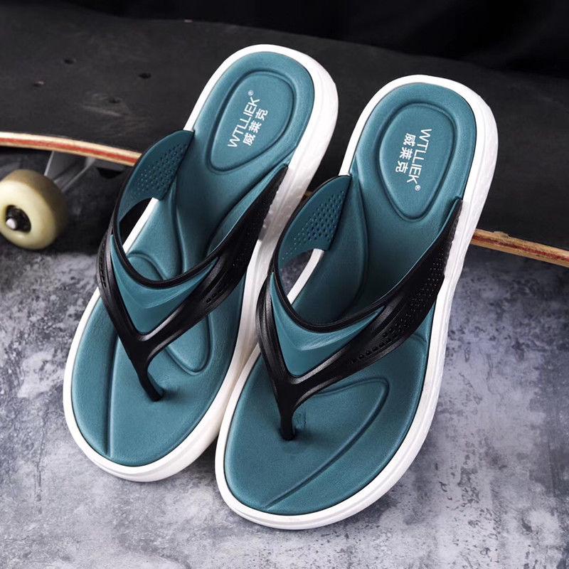 Summer Men's Flip Flops Fashion Trend Personality Wild Wear-resistant Men's Non-slip Sandals and Slippers Beach Shoes Men