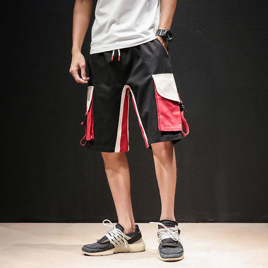 Summer Shorts Men's Wild Loose Students Plus Size Casual Sports Five-point Pants Overalls