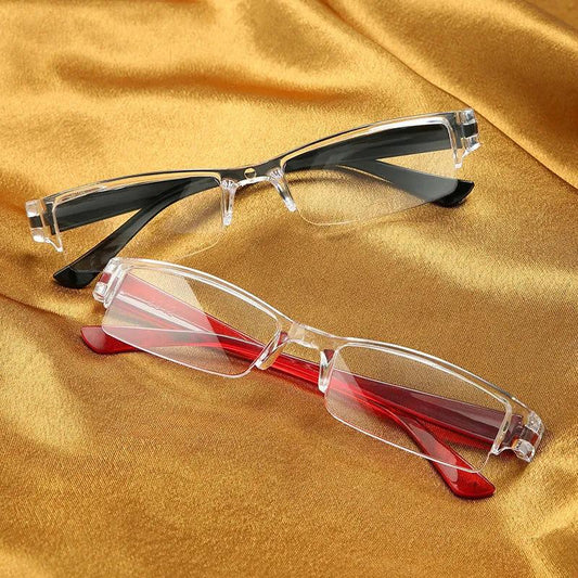 Japan Imported One-piece Reading Glasses Men Women Style High-grade Resin Reading Glasses Anti-radiation Anti-fatigue Portable Eyewear