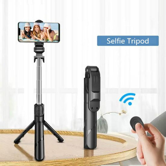 Bluetooth Wireless Selfie Stick Mini Tripod Extendable Monopod with Remote Shutter for IOS Android Smart Phone