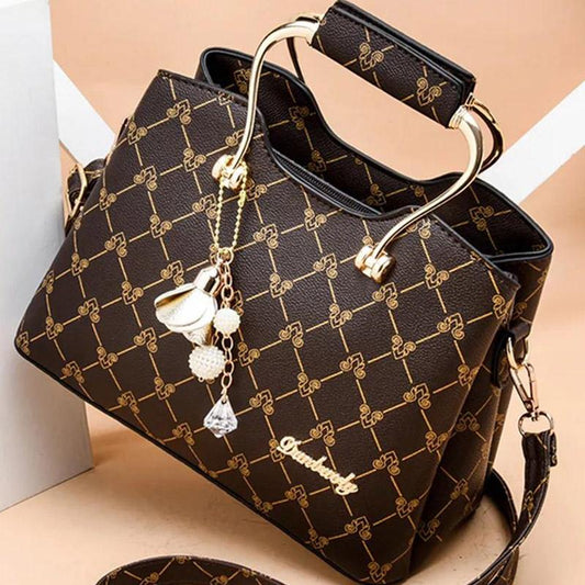 Fashion Casual Small Bag Trend Korean Version of PU Leather Ladies Handbag Simple and Versatile One-shoulder Messenger Bag