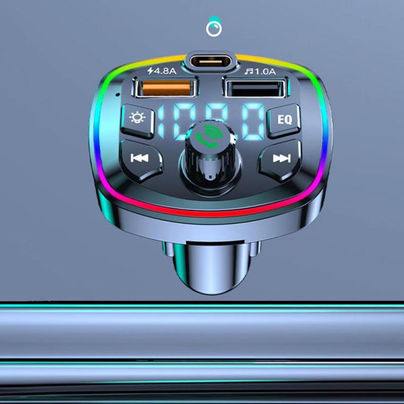 High Quality Bass Car MP3 Player Dual USB Port Fast Charger Car Bluetooth Receiver Smart Audio Car Accessories