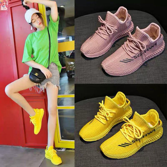 Breathable Mesh Casual Women's Shoes Korean Style All-match Sneakers for Students Fashion Clearance Women's Shoes