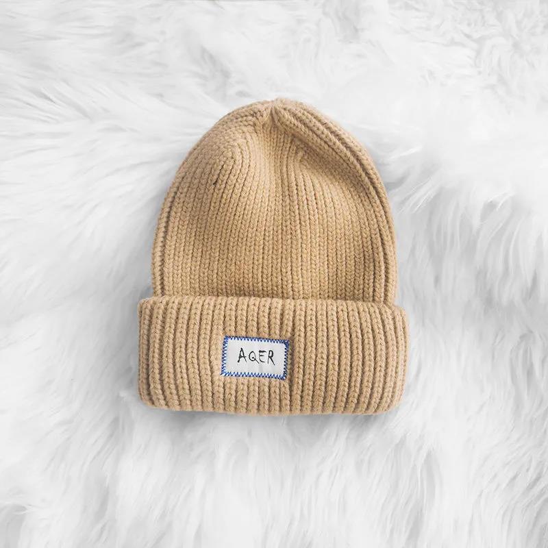 Women's Korean Fashion Pile Hat Winter Thickening Warmth Increase Woolen Hat Big Head Circumference Knitted Hat