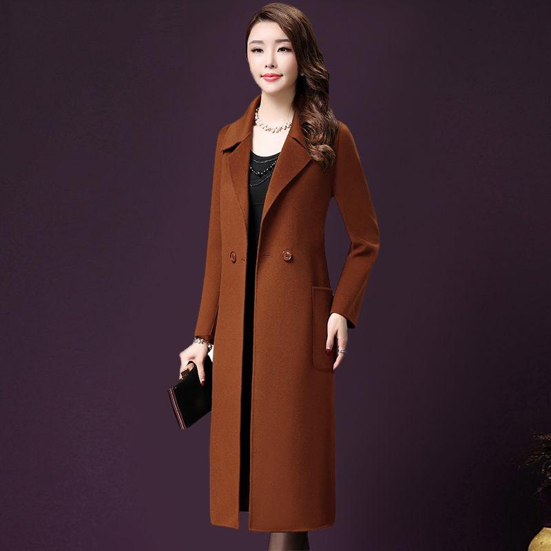 Plus Velvet Thermal Jacket Large Size Woolen Coat Winter Trend Woman's Clothing Long Sleeve