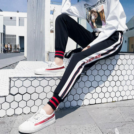 Summer Thin Sports Pants Female Students Large Size Casual Pants The Feet Were Thin and Loose Wild Harem Pants Ladies