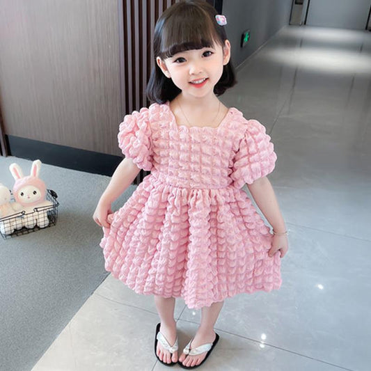 Cotton Girl Fake Two Summer T -shirts Female Baby Children's Children's Clothing Lace Wild Short Sleeve Top