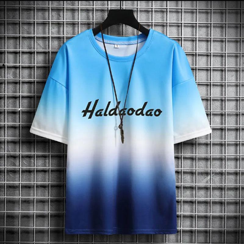 Ice Silk Suit Men's Summer Casual Sports Suit Men's Short-sleeved Five-point Pants Two-piece Suit