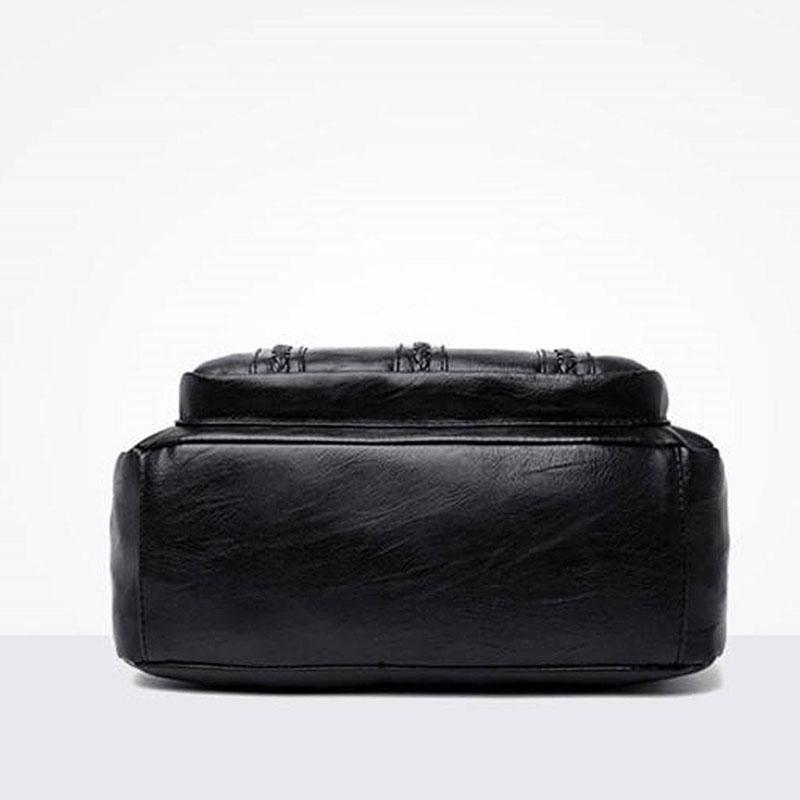 Portable Leather Lady One-shoulder Travel Multi-layer Classic Soft Surface Retro Cross-body Bag