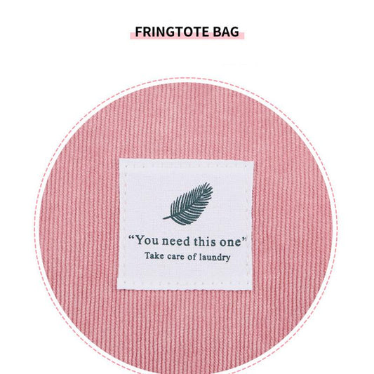 Bags Women Corduroy Shoulder Bag Reusable Shopping Bags Casual Tote Female Handbag