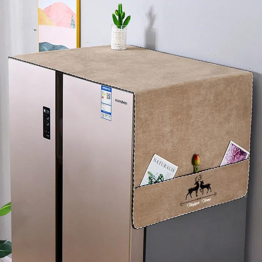 Refrigerator Dust Cloth Cover Non-slip Refrigerator Hanging Bag Storage Washing Machine General