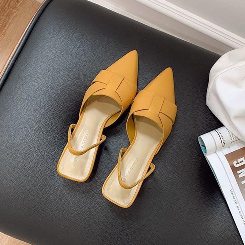 Women's Shoes Summer Roman Fairy Style Cross-pointed Thick Heel Mid-heel Non-toed Sandals