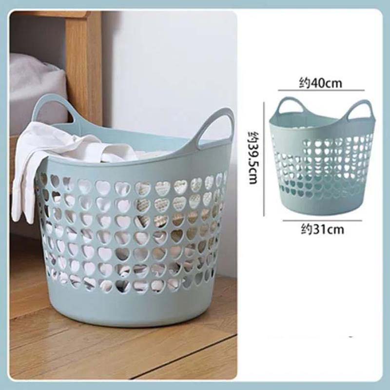 Foldable Plastic Storage Basket Large Size Bathroom Dirty Clothes Storage Basket Toy Storage Basket