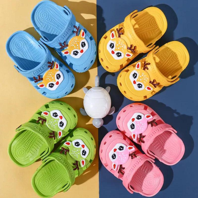 Handsome Children's Spring and Autumn Slippers for Boys and Girls In Summer Non-slip Cute Baby Toddler Shoes Soft Sole Baotou Sandals