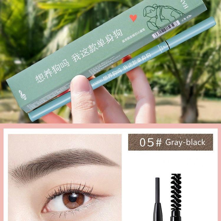 Lasting Eyebrows double Eyebrow Pencil women's super Fine super waterproof and sweatproof natural