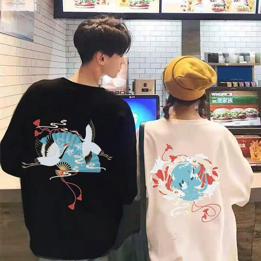 Spring Autumn Couples Pullover Sweatshirt Men and Women Thin Plus Size Loose Oversized Sweatshirt Coat Unisex
