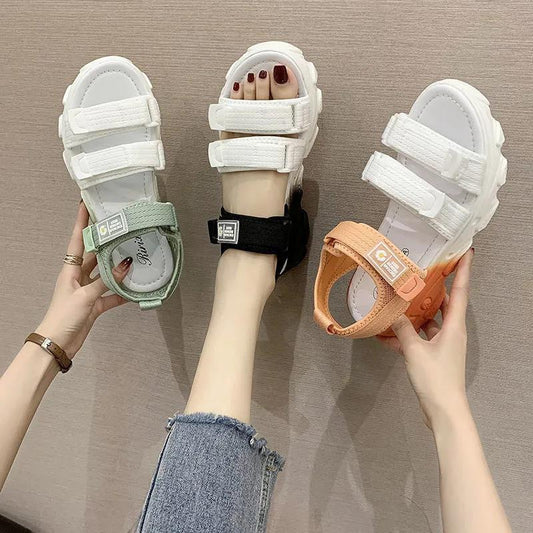 Summer Sandals for Women’s Outer Wear Comfortable Breathable and Thickening Women’s Shoes Flat Bottom Fashion