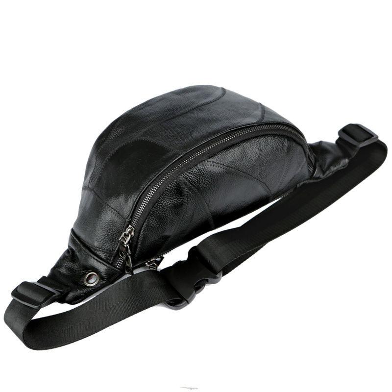 Men Women PU Sling Bag Outdoor Sports Riding Bag Waterproof Travel Unisex Shoulder Bag Crossbody Chest Bag for Gift