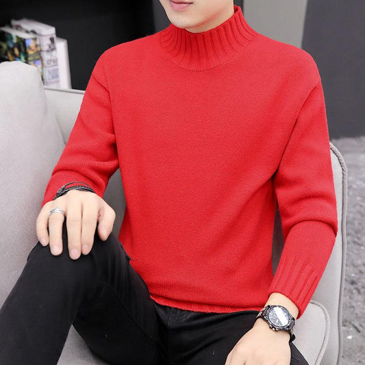 Autumn Winter Sweater Men 2019 Casual Pullover Men Long Sleeve Solid Knitted Men Sweaters