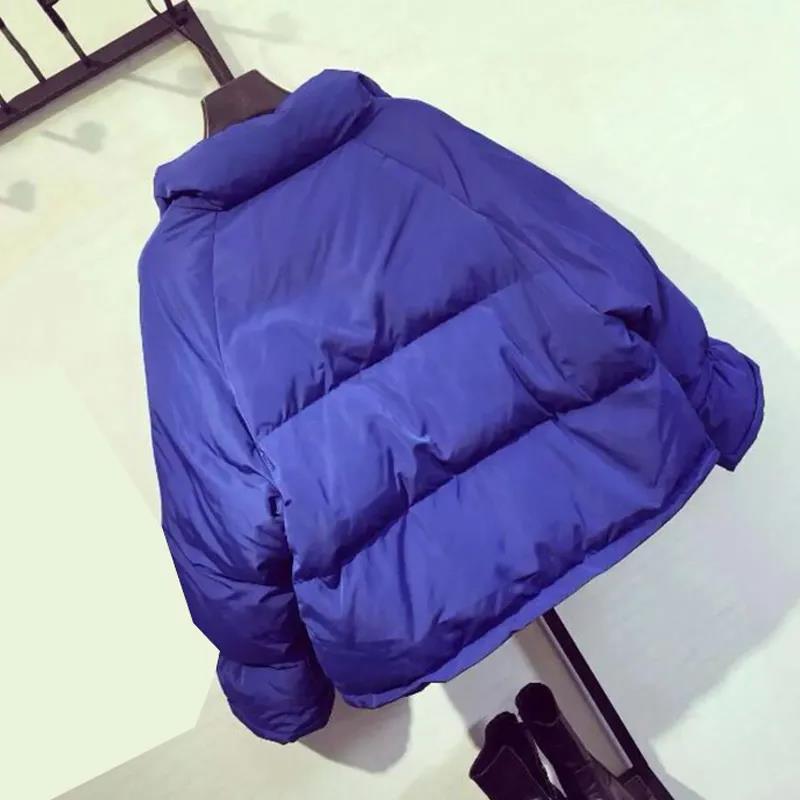 Harajuku Style Short Cotton-padded Jacket Korean Version of Small Cotton-padded Jacket Thick Bread Clothing Fashion Jacket Female Students